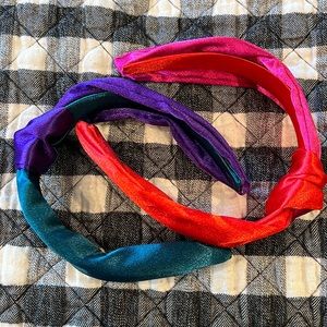 NWOT satin headband 2 pack